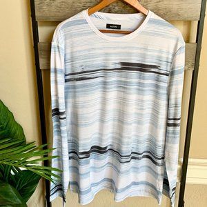 Alfani Mens Ikat NWT Super Soft Cotton Long Sleeve Shirt XL